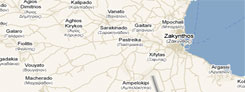 Map of Zante - Detailed map of Zakynthos island Greece.